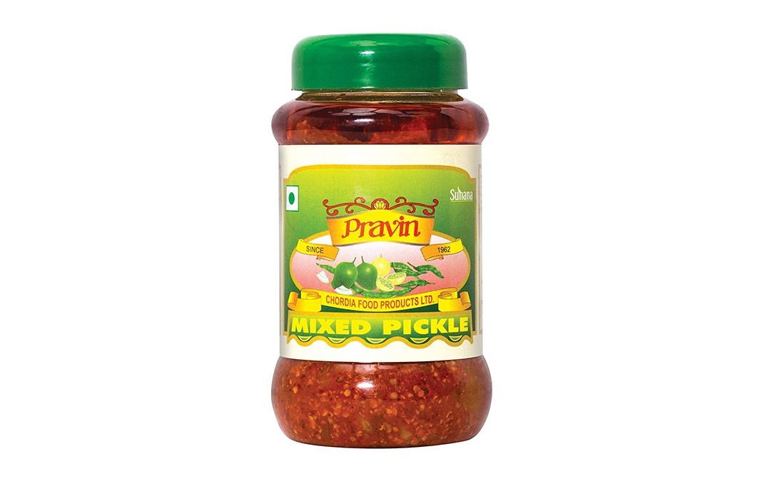 Suhana Pravin Mixed Pickle    Plastic Jar  500 grams